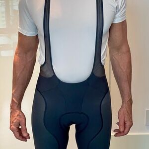 Castelli Grey Cycling Bib Shorts with Mesh Straps